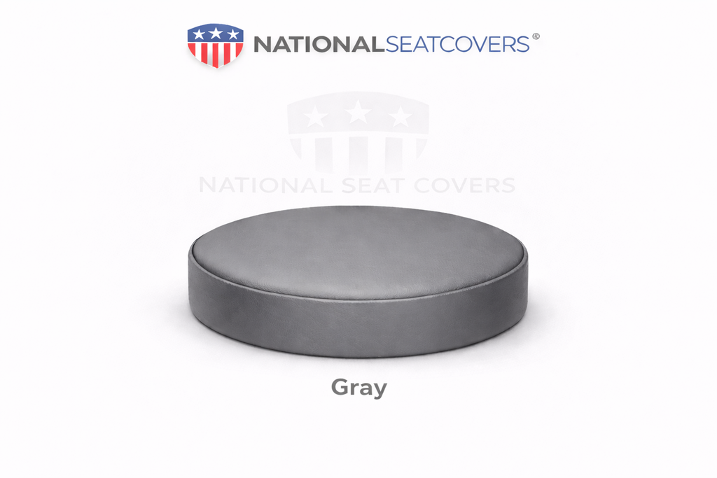 Gray Vinyl Bar Stool Cover Replacement