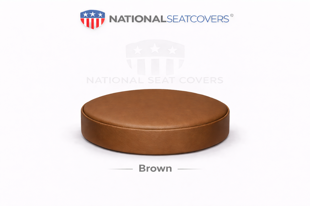 Brown Vinyl Bar Stool Cover Replacement