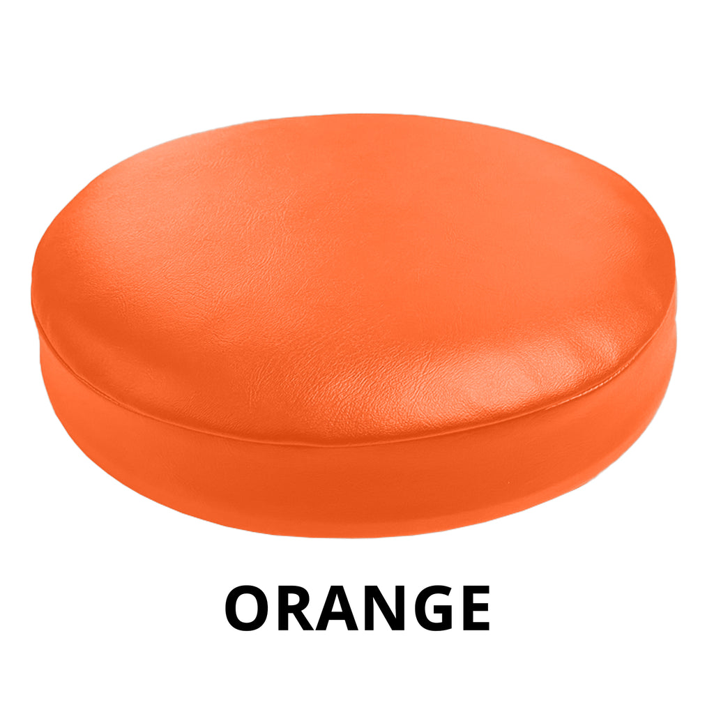 Orange Vinyl Bar Stool Cover Replacement