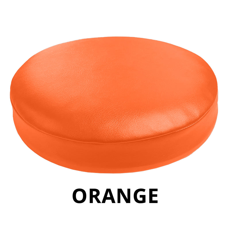 Orange Vinyl Bar Stool Cover Replacement