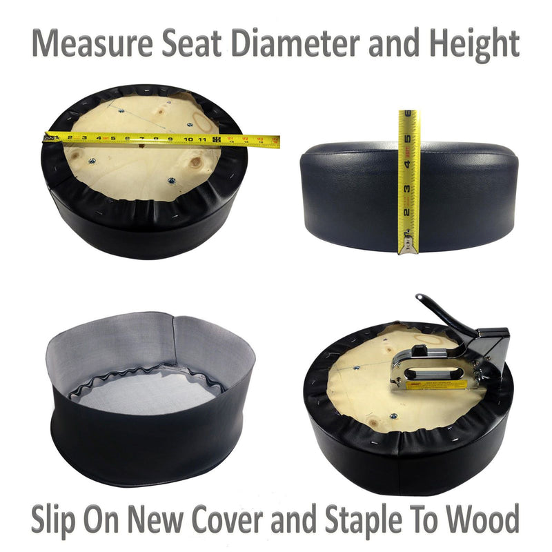 Orange Vinyl Replacement Bar Stool Cover