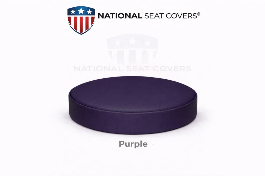 Purple Vinyl Replacement Staple On Bar Stool Cover