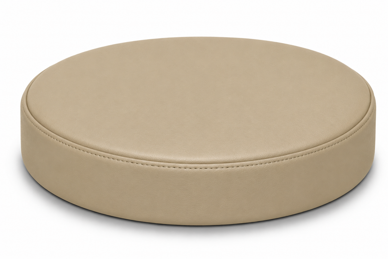 Beige Vinyl Staple On Bar Stool Cover Replacement