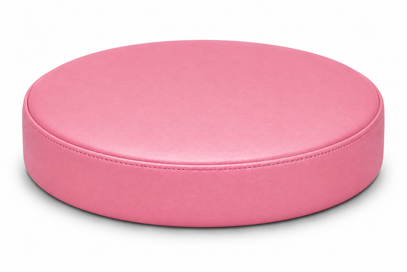Pink Vinyl Replacement Staple On Bar Stool Cover