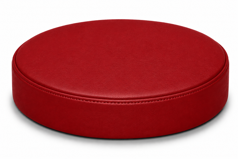 Red Vinyl Staple on Bar Stool Cover Replacement
