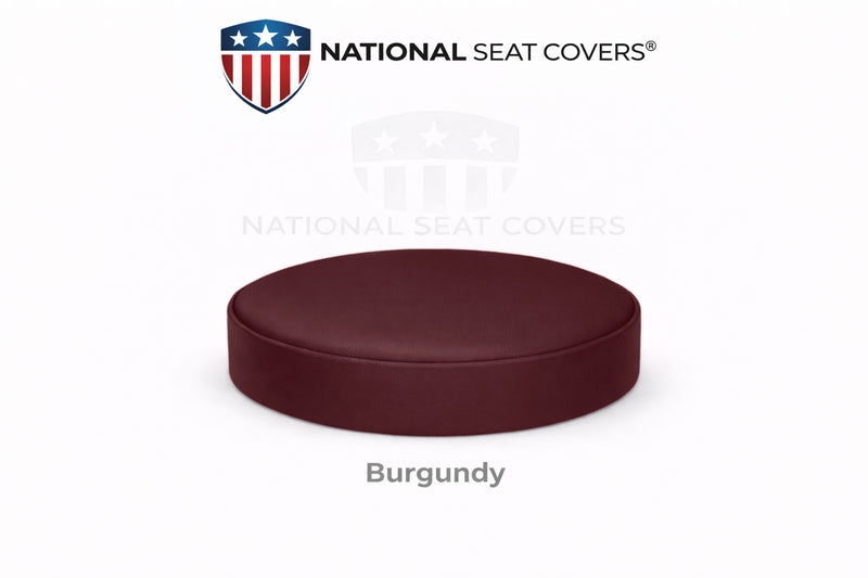 Burgundy Vinyl Bar Stool Cover Staple On Replacement